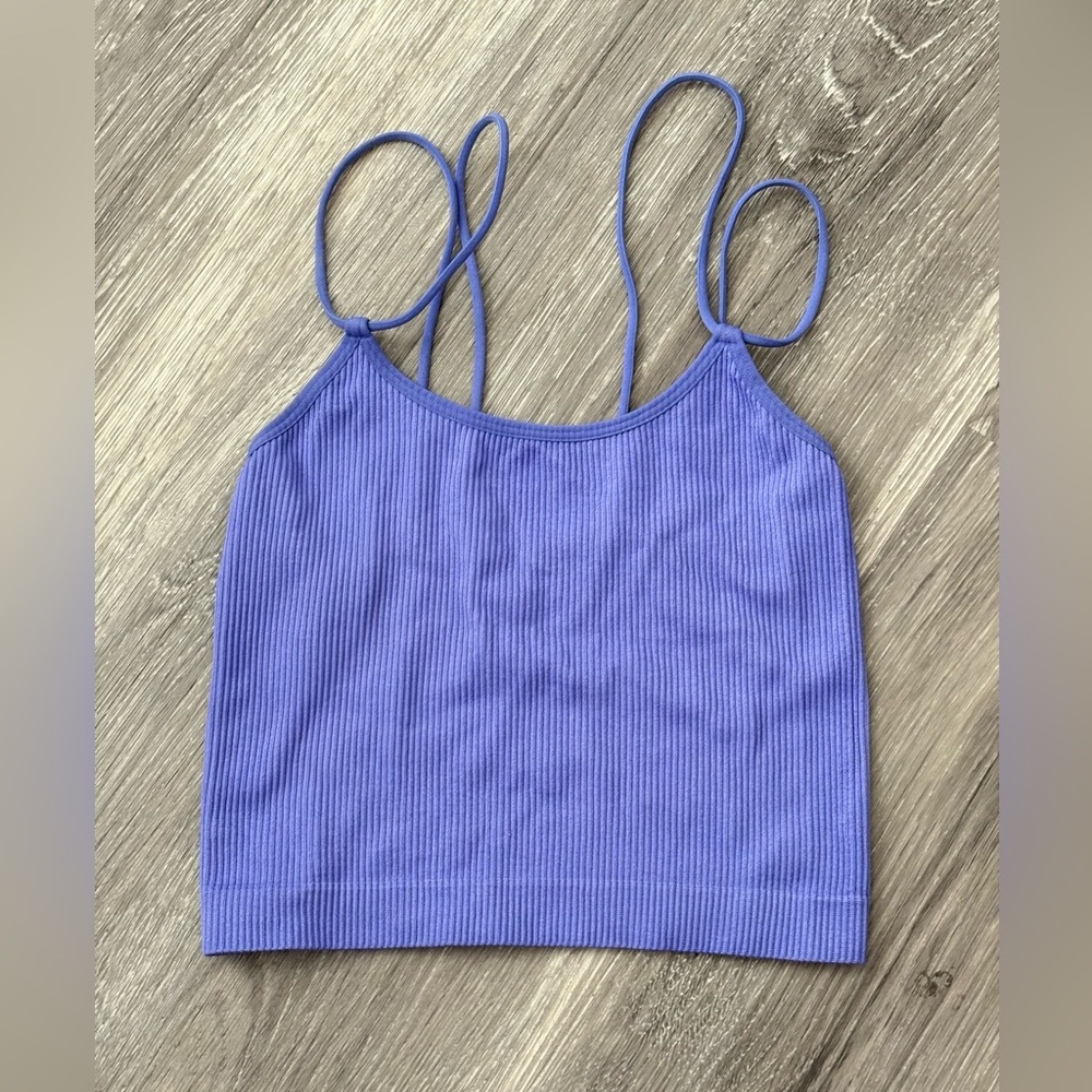 💜 Colsie Ribbed Seamless Crop Tank (XS) l